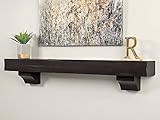 48 Inch Floating Fireplace Mantel Wood Shelf In