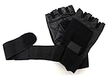 Leather Weightlifting Gym Exercise Fitness Gloves New