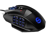UtechSmart Venus Gaming Mouse RGB Wired, 16400 DPI High Precision Laser Programmable MMO Computer Gaming Mice [IGN's Recommendation]