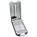 Home-X - Retro Style Flip Open A-Z Address Book, Hardcover Classic Design with Alphabetical Tabs for Optimal Organization, Silver Finish
