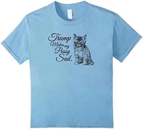 unisex-child Anti-trump funny feminist shirt, girl power shirt 8 Baby Blue