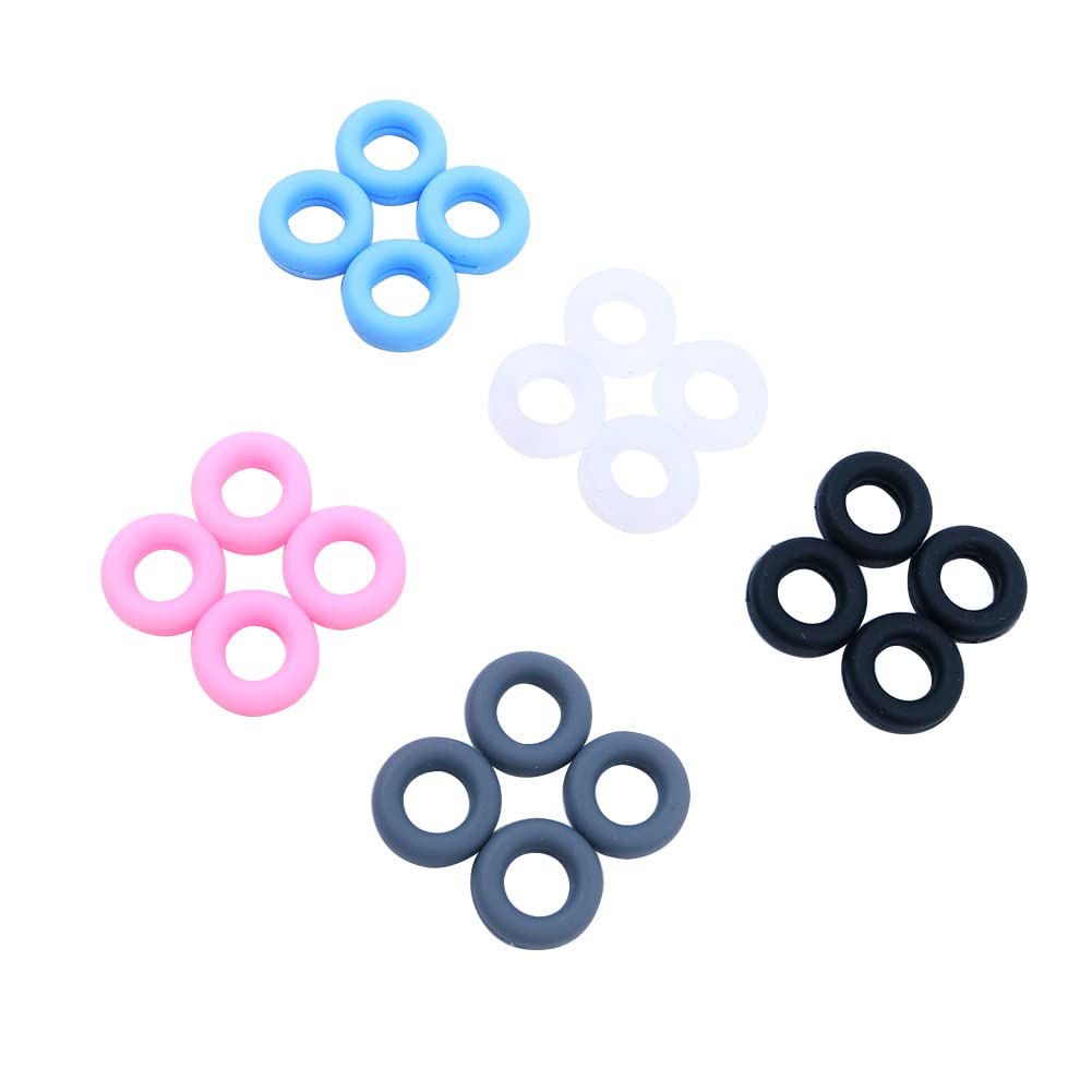 Hsthe Sea Silicone Eyeglasses Temple Tips Sleeve Retainer,Anti-Slip Round Comfort Glasses Retainers, Glasses Temple Tip Ear Hook Holder Ring For Spectacle Sunglasses Reading Glasses Eyewear,10pairs