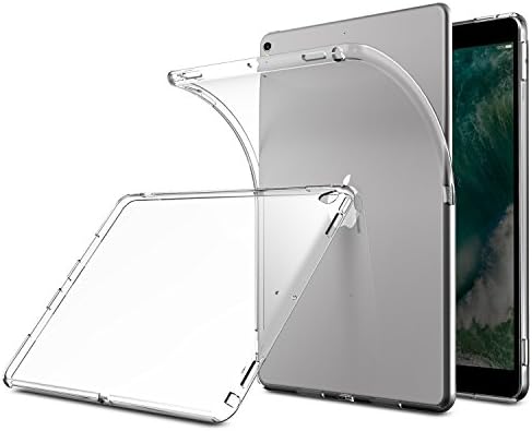 iPad Pro 10.5 Case, Elekin Flexible Soft TPU Case Crystal Clear Shockproof Anti Slip Back Protector Case for iPad Pro 10.5 (2017) - Clear