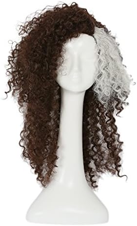 Bellatrix Lestrange Wig Hair Curly Brown Hairpiece Cosplay Accessories Props