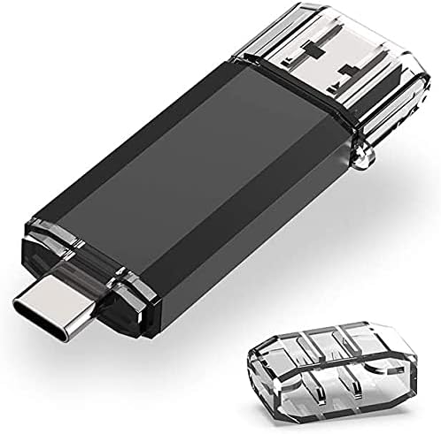 RAOYI 64GB USB C Memory Stick USB 3.0 Dual OTG Pen Drive Black