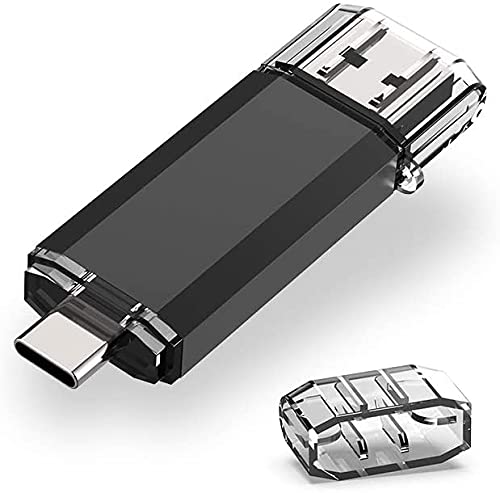 RAOYI 32GB USB C Memory Stick, USB Flash Drive USB 3.0 Stick High Speed USB C Drive Type C Dual OTG Pen Drive for TV, Car, Smartphones, PC, Laptop, Chromebook, MacBook Pro (Black)