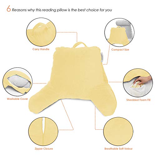Nestl Reading Pillow for Kids, Small Bed Pillow, Back Pillow for