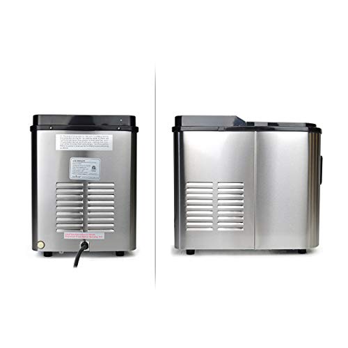 NutriChef Countertop Ice Maker Portable Ice Cube Machine Digital