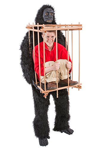 Man in a Gorilla Cage Halloween Costume