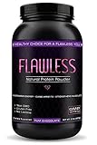 FLAWLESS Vegan Protein Powder. Non GMO Gluten Free Protein Shake. Chocolate 31.5 OZ - 2 Pounds