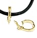 Gold-Tone .925 Sterling Silver Interchangeable Bail Clasp Pearl Necklace Shortener