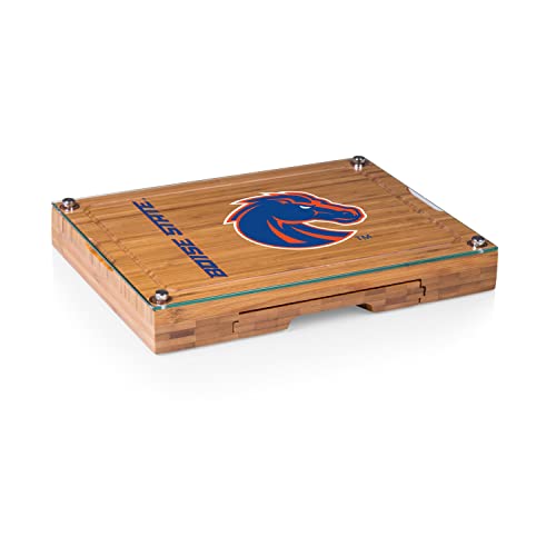 PICNIC TIME NCAA Boise State Broncos Concerto Glass Top Cheese Board and Knife Set, Charcuterie Board Set, Glass Top Cutting Board, (Bamboo) at Amazon