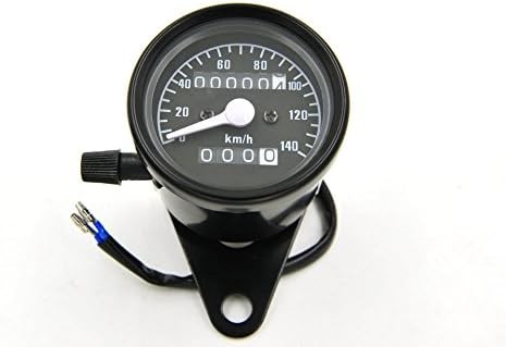 Vintage Classic Black LED CAFE RACER 0-140 KM/H universal digital speedometer Motorcycle Odometer Speed meter