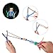 BTToyy 36 Pcs Led Light Arrow Rocket Copters, Amazing Helicopter Flying Toy, Slingshot Arrows, Party Favor For Kids ( Random Color)