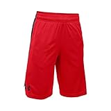 Under Armour Boys' Eliminator Shorts, Red/Black, Youth X-Small