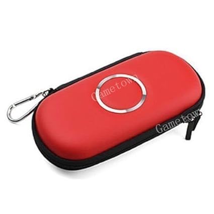 Schutzhülle Hard Case Carry Cover Tasche für PSP 1000 PSP 2000 PSP 3000 Konsole rot.