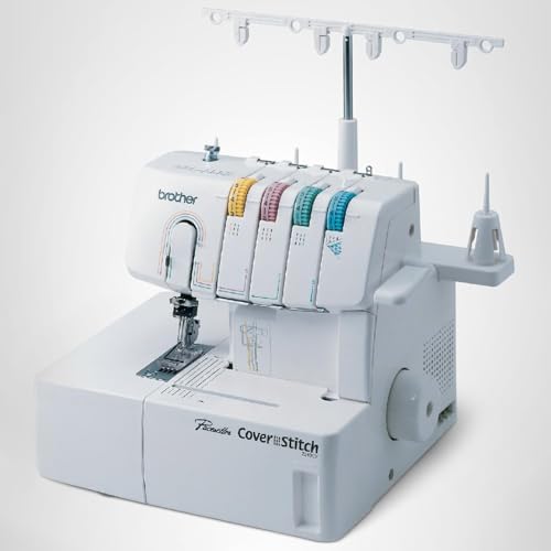 Brother Coverstitch Serger, 2340CV, Sturdy Metal Frame, 1,100 Stitches Per Minute, Trim Trap, Included Snap-on Presser Feet