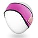 Mydeal Lightweight Wireless Bluetooth Headband with Headphone Headset Earphone Stereo Speakers Mic Hands Free for Gym Fitness Exercise Outdoor Sport,Compatible with iPhone Android Cell Phones - Rose