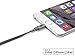 Monoprice Flat Apple MFi Certified Lightning to USB Type-A Charging Cable, 3 Feet, Black - Premium Series