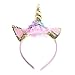 Magical Baby Kid Unicorn Horn Headband Party Fancy Dress Cosplay Decor (Gold)