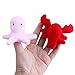 FunsLane Ocean Animal Finger Puppets Soft Baby Educational Hand Toy Sea Animal Finger Puppets Plush Toys for Kids Story Time 10 Pcs