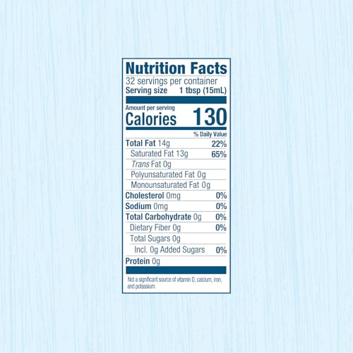 CARRINGTON FARMS ORGANIC LIQUID COCONUT COOKING OIL, 16 FL OZ –UNFLAVORED, UNSCENTED, HIGH SMOKE POINT, MCT-RICH, NO TRANS FAT – FOR COOKING, SAUTÉING, FRYING & BAKING – GLUTEN FREE, NON-GMO, HEXANE FREE, BPA FREE BOTTLE