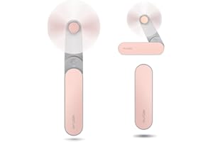 Nezylaf Portable mini handheld Fan, small Rechargeable Personal Fan for 9-15 Hours Runtime, Pocket Design for Travel/Women Essentials/vacation/beach/vacation/airplane/disney