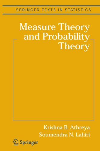 Measure Theory and Probability Theory (Springer Texts in Statistics), by Krishna B. Athreya Measure Theory and Probability Theory (Springer Texts in Statistics), by Krishna B. Athreya