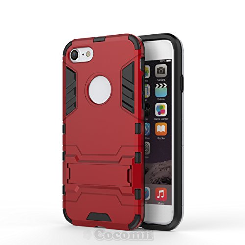 Cocomii Iron Man Armor iPhone 8/iPhone 7 Case New [Heavy Duty] Premium Tactical Grip Kickstand Shockproof Bumper [Military Defender] Full Body Rugged Cover for Apple iPhone 8/iPhone 7 (I.Red)