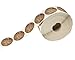 Brown Kraft Floral Thank You Stickers / 1000 Thanks Flowers Labels Roll / 1.5