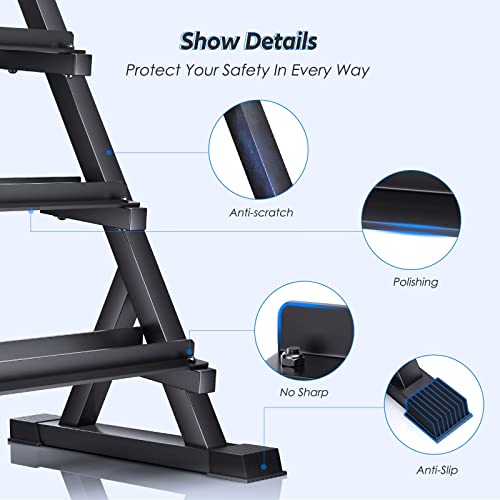 AKYEN A-Frame Dumbbell Rack Stand Only, 5 Tier Weight Rack For