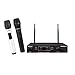 Phenyx Pro Wireless Microphone System, VHF Cordless Mic Set with 2 Handheld Mics, Color Coding, Easy Setup, Best for Home Use, Church, YouTube, Karaoke, Party Events (PTV-1A)
