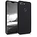 kwmobile TPU Silicone Case Compatible with Xiaomi Mi 8 Lite - Soft Flexible Protective Phone Cover - Black Matte