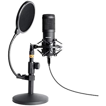 Usb Streaming Podcast Pc Microphone Sudotack Professional 96khz24bit Studio Cardioid Condenser Mic Kit With Sound Card Desktop Stand Shock Mount Pop