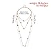 Evazen Multilayer Star Necklace Gold Layer Pendant Necklaces Chain Fashion Jewelry for Women and Girls