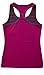 90 Degree By Reflex Kids - Girls Textured Zig Zag Tank Tops - Junior Activewear - Pink Purple Combo Small (7/8)