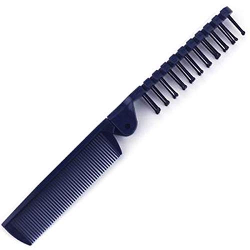 JOMA E-Shop Pocket Hair Comb Double/Headed Anti-static Comb/Travel Portable Folding Hair Brush/5 Pack/Blue