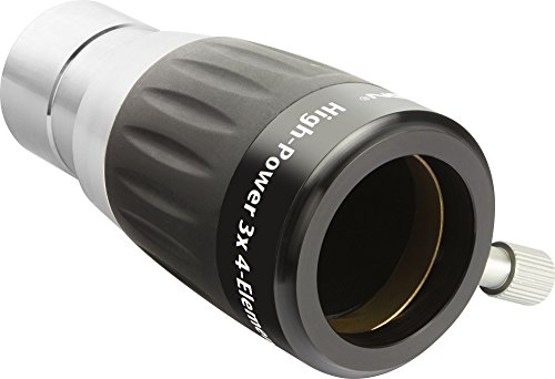 Orion 8707 High-Power 1.25-Inch 3x 4-Element Barlow Lens
