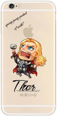 New Marvels Avenger Transparent Clear TPU Soft Case For Apple IPHONE 8 PLUS THOR