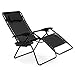 Best Choice Products Oversized Folding Zero Gravity Outdoor Reclining Lounge Patio Chair w/Cup Holder - Black