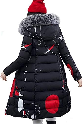 NUNUAN Ladies Down Jacket Winter Big Fur Collar Down Coat Casual Long Sleeve Long Jackets And Coats Female Slim Outwear Lady Hoody Jacket Plus Size