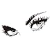 Beautiful Eyes Removable Wall Art Decal Sticker Decor Mural DIY Vinyl
