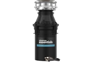 InSinkErator Essentials ES50 Kitchen Garbage Disposal with Power Cord, 1/2 HP Motor Continuous Feed Food Waste Disposer, ES50 W/C