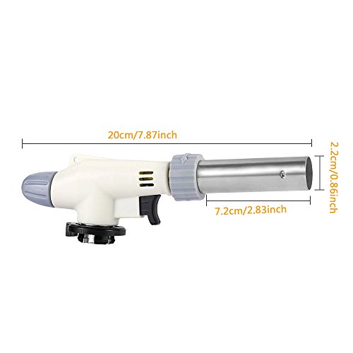 Ezyoutdoor Fully Automatic Electronic Flame Gun Ignition Gas Torch Flame Gun Fire Lighter Butane Burners Gas Adapter Torch Lighter Outdoor Stove Hiking Camping Equipment
