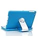 Luxmo Aluminum 360 Swivel Rotating Stand Case Cover Built-in Bluetooth Keyboard for Ipad Mini & iPad Mini with Retina Display Blue