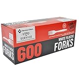Member's Mark White Plastic Forks (600 ct.)