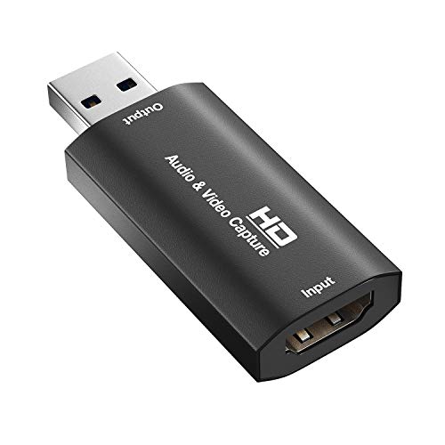 HDMI Video Capture Card USB 3.0 1080P, HDMI to USB Record via DSLR
