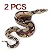 Realistic Snake Realistic Toy,Rubber Snake Figure Prank Toy Halloween Party 2PCS