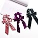 9Pcs Hair Scrunchies Ribbon Bowknot Velvet Elastics Hair Bands Scrunchy Hair Rope Ties Hair Bow Ponytail Holder Accessories for Women Girls