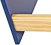 Amazon Basics Single-Sided Wooden Book Display, Blue
